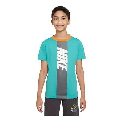 Nike Sportswear Boys' Amplify T Shirt, Kids', Crewneck, Cotton, Graphic