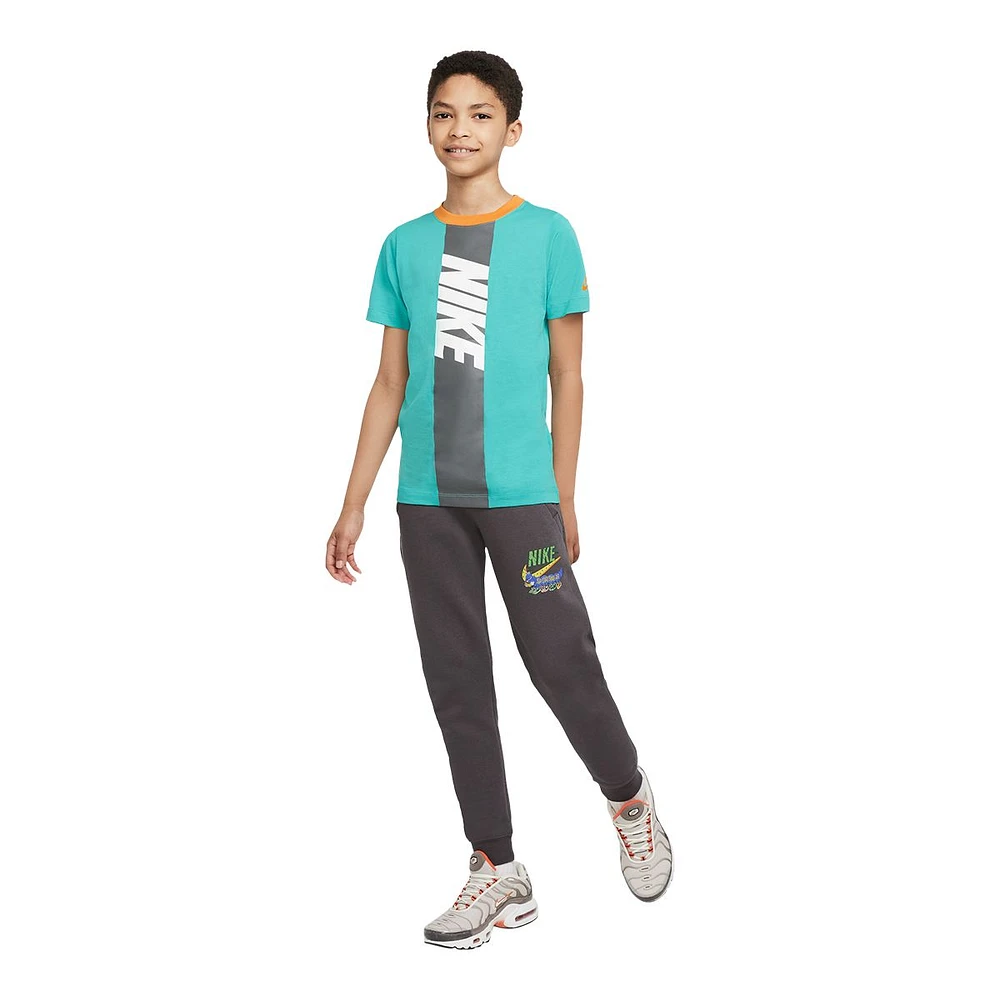 Nike Sportswear Boys' Amplify T Shirt, Kids', Crewneck, Cotton, Graphic