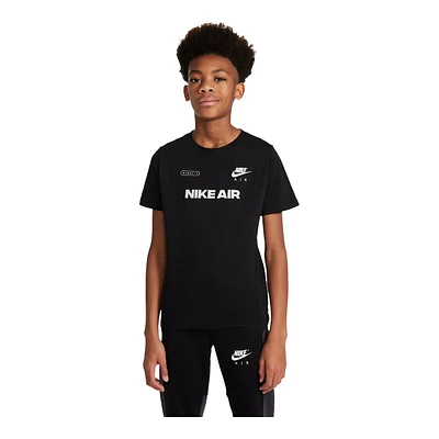 Nike Sportswear Boys' Air T Shirt, Kids', Crewneck, Cotton, Athletic, Graphic