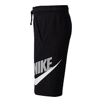 Nike Boys' Club HBR French Terry Shorts, Kids', Fleece, Elastic Waistband, Pockets