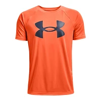 Under Armour Boys' Tech Big Logo T Shirt, Kids, Crewneck, Graphic