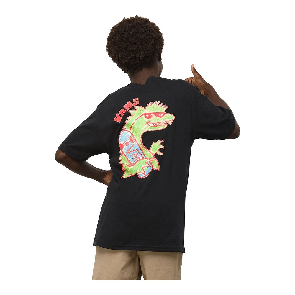 Vans x Crayola Boys' Vanasaur T Shirt, Kids', Crewneck, Cotton, Graphic