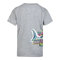 Hurley Boys' Shark Wrap T Shirt, Kids', Crewneck, Cotton, Graphic