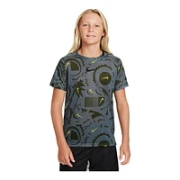 Nike Boys' Dri-FIT PERF Novelty All Over Print T Shirt, Kids, Quick Dry