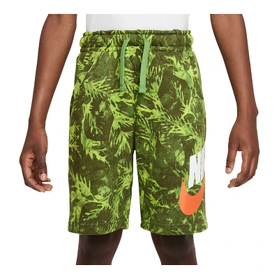 Nike Sportswear Boys' Camo Leaf French Terry Shorts