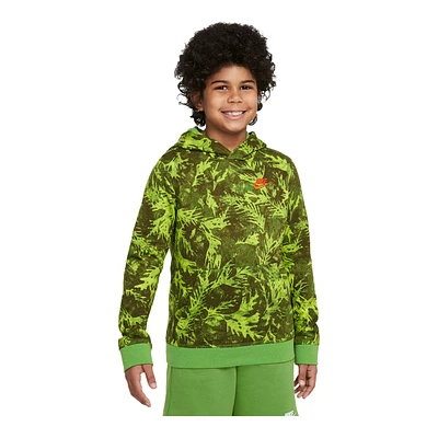 Nike Sportswear Boys' Camo Leaf French Terry Pullover Hoodie