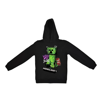 Character Minecraft Spray Paint Pullover Hoodie