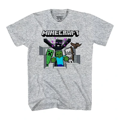 Character Minecraft Here We Are T Shirt