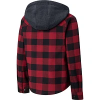 Ripzone Boys' Hideout 2.0 Hooded Flannel Shirt