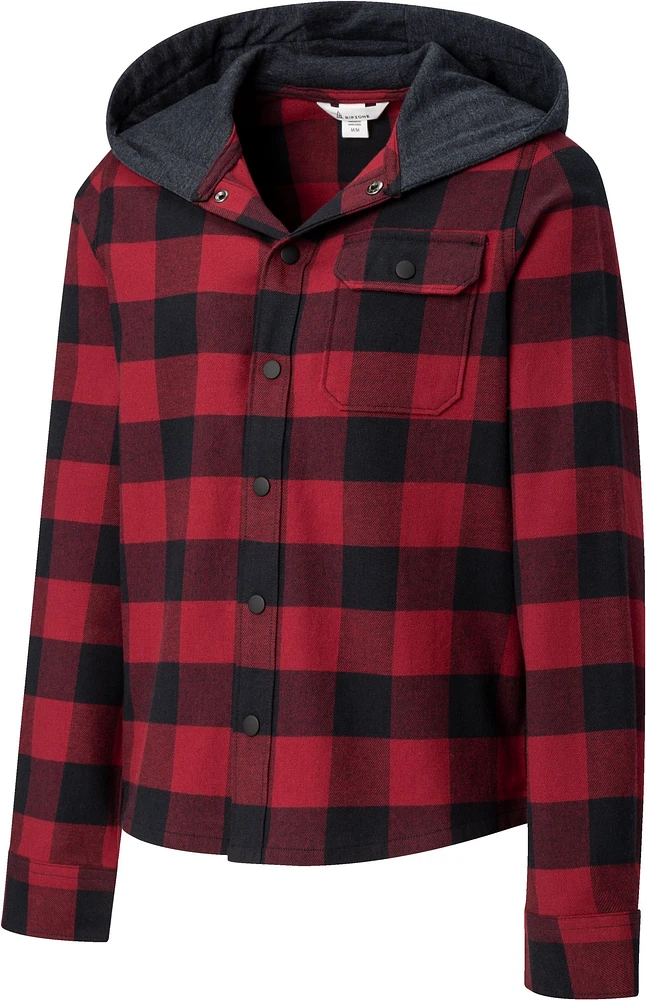 Ripzone Boys' Hideout 2.0 Hooded Flannel Shirt