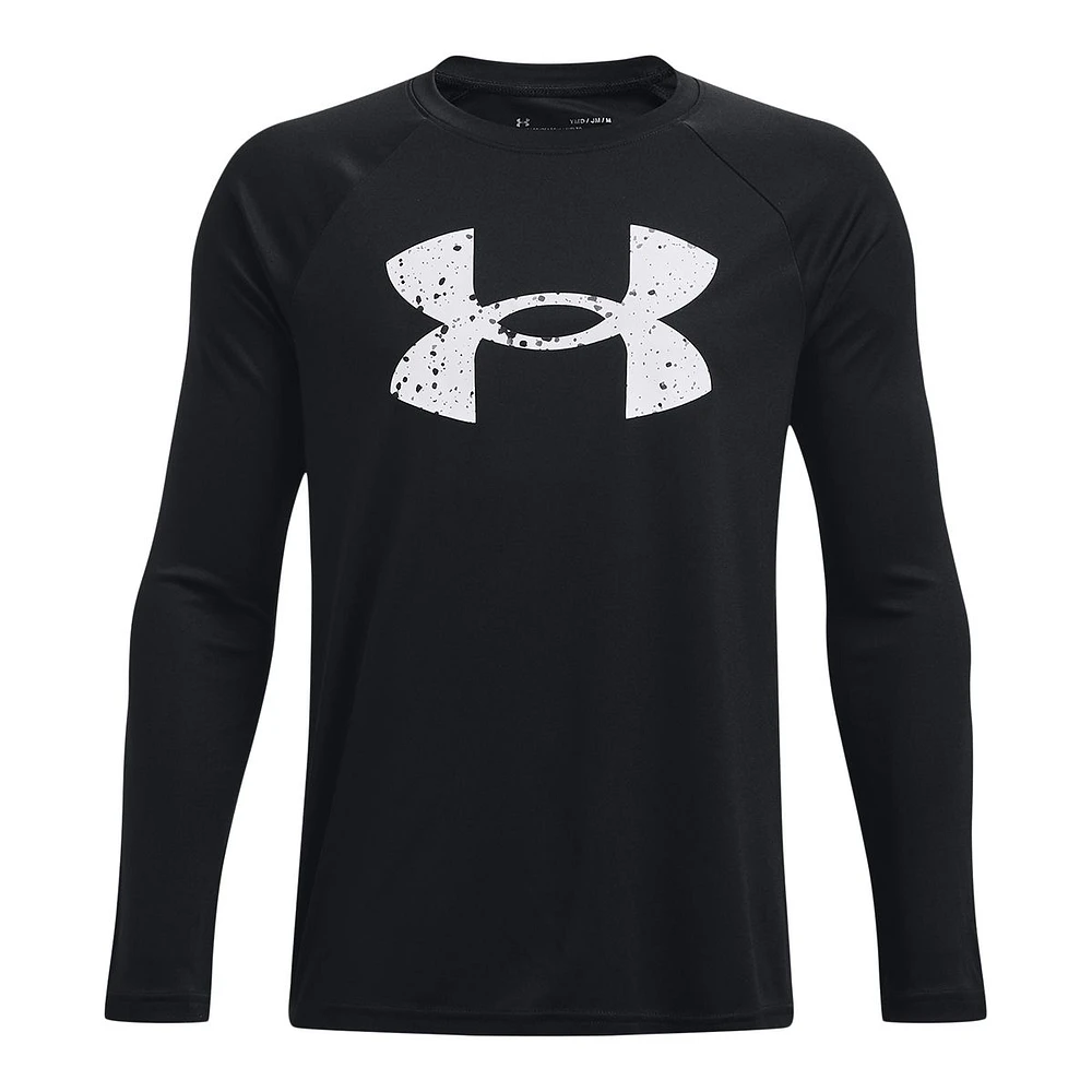 Under Armour Boys' Tech Logo Fill Long Sleeve Shirt