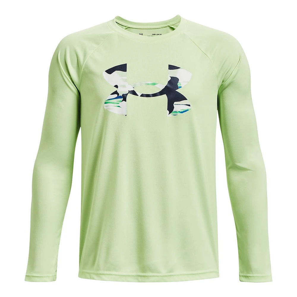 Under Armour Boys' Tech Logo Fill Long Sleeve Shirt