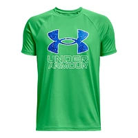 Under Armour Boys' Tech Hybrid Print Fill T Shirt