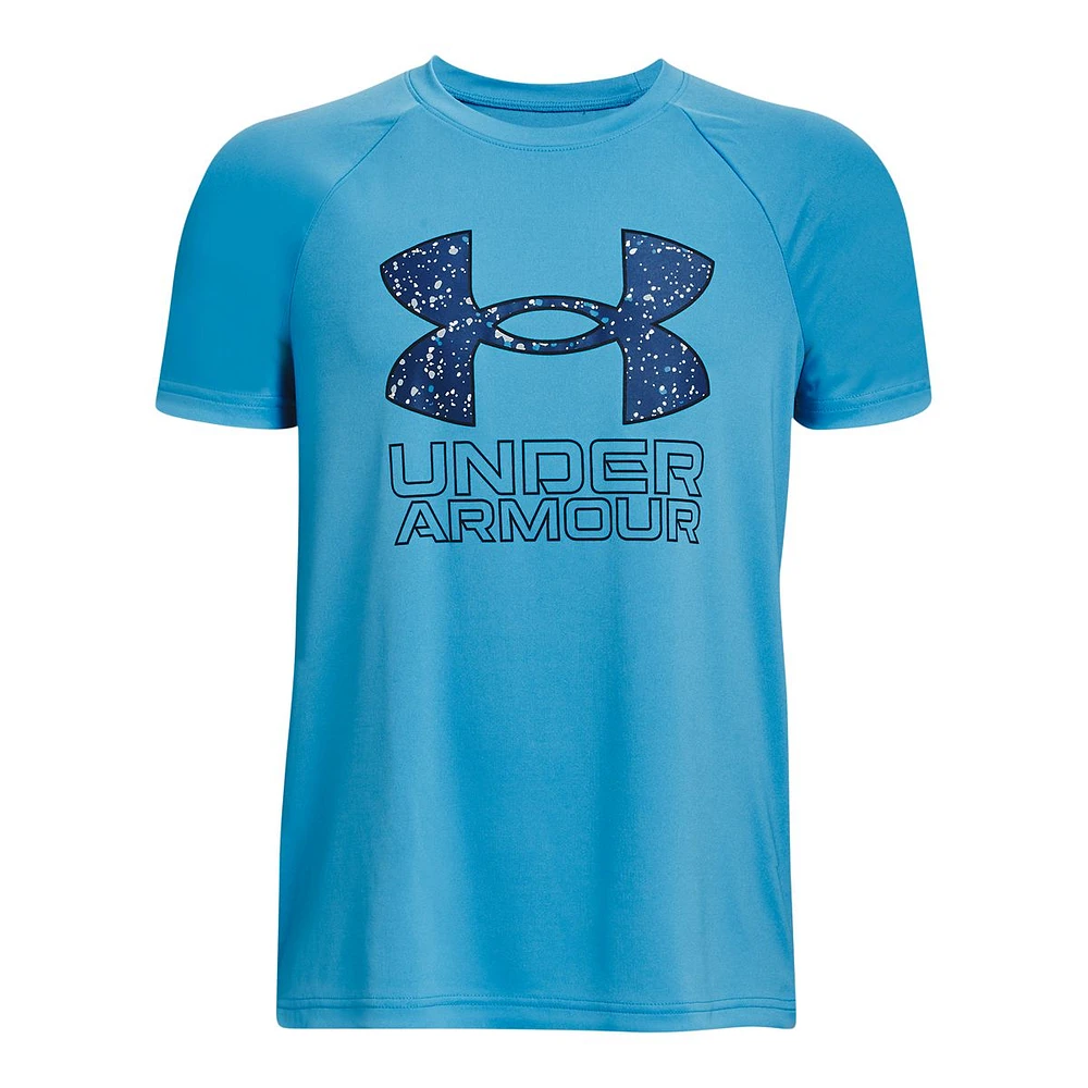 Under Armour Boys' Tech Hybrid Print Fill T Shirt