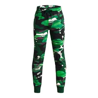 Under Armour Kids' Boys' Rival Fleece Printed Joggers Pants, Casual, Athletic