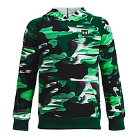 Under Armour Boys' Rival Fleece Printed Pullover Hoodie