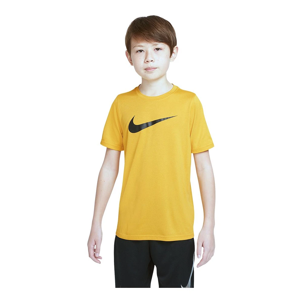 Nike Boys' Dri-FIT Legend T Shirt, Kids, Crewneck, Quick Dry, Graphic