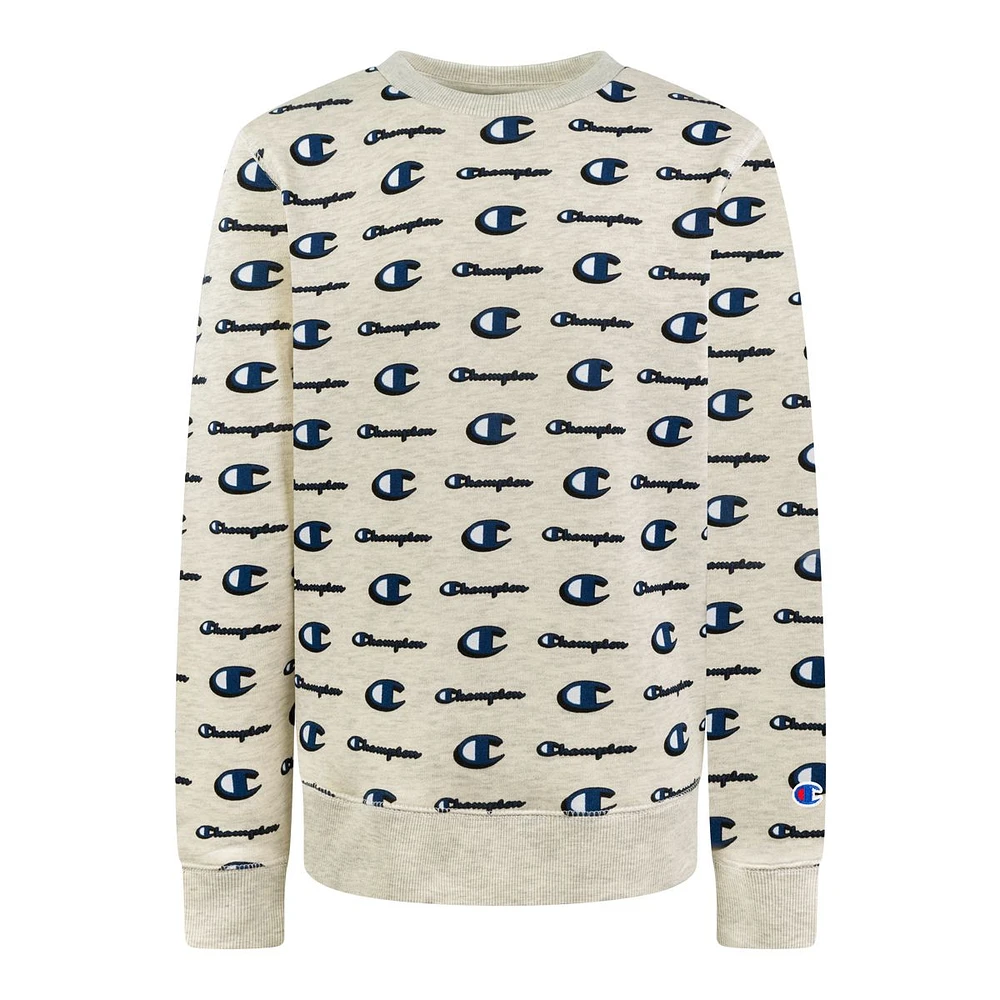 Champion Boys' All Over Print Fleece Sweatshirt