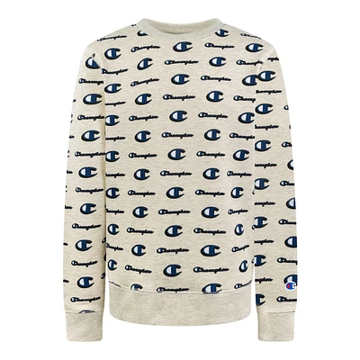 Champion Boys' All Over Print Fleece Sweatshirt