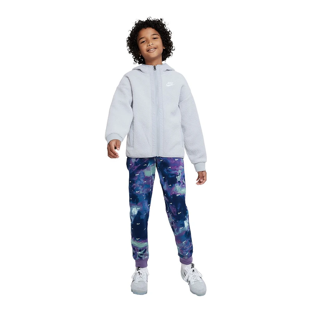 Nike Kids' Boys' Sportswear Club Fleece All Over Print Joggers Pants, Casual, Athletic