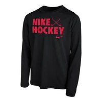 Nike Boys' Hockey Dri-FIT Legend Long Sleeve T Shirt