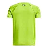 Under Armour Boys' Tech Split Logo Hybrid T Shirt