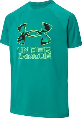 Under Armour Boys' Tech Hybrid Print Fill T Shirt