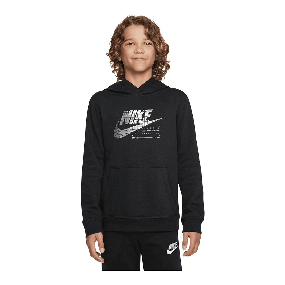 Nike Sportswear Boys' Club Graphic Pullover Hoodie