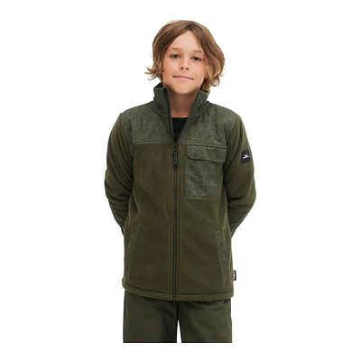 O'Neill Kids' Utility Full-Zip Long Sleeve Fleece Top