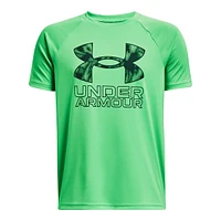 Under Armour Boys' Tech Hybrid Print Fill T Shirt