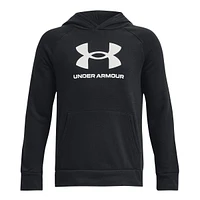 Under Armor Boys' Rival Fleece Big Logo Hoodie