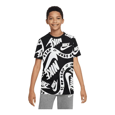 Nike Sportswear Boys' Club All Over Print T Shirt