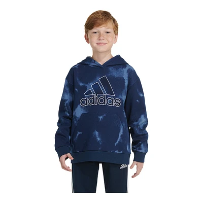 adidas Boys' All Over Print Fluidity Pullover Hoodie