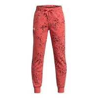 Under Armour Boys' Rival Fleece Printed Jogger Pants