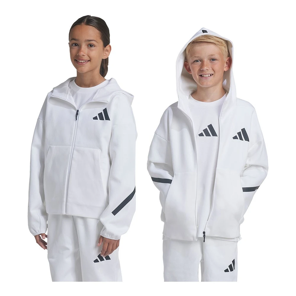 adidas Boys' Z.N.E. Full Zip Hooded Track Jacket