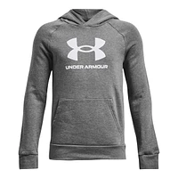 Under Armor Boys' Rival Fleece Big Logo Hoodie