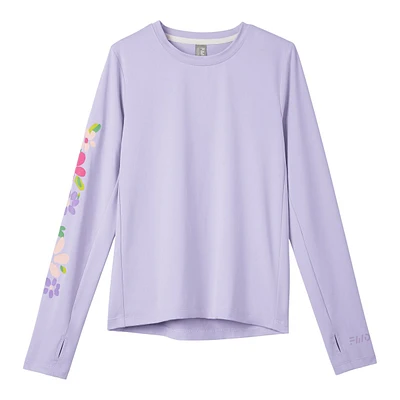 FWD Girls' Flower Long Sleeve Shirt