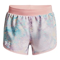 Under Armour Girls' Fly-By Printed Shorts