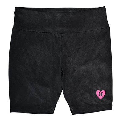 Hurley Girls' Washed Bike Shorts