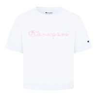 Champion Girls' Tie Dye Script Boxy T Shirt