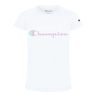 Champion Girls' Classic Script Graphic T Shirt