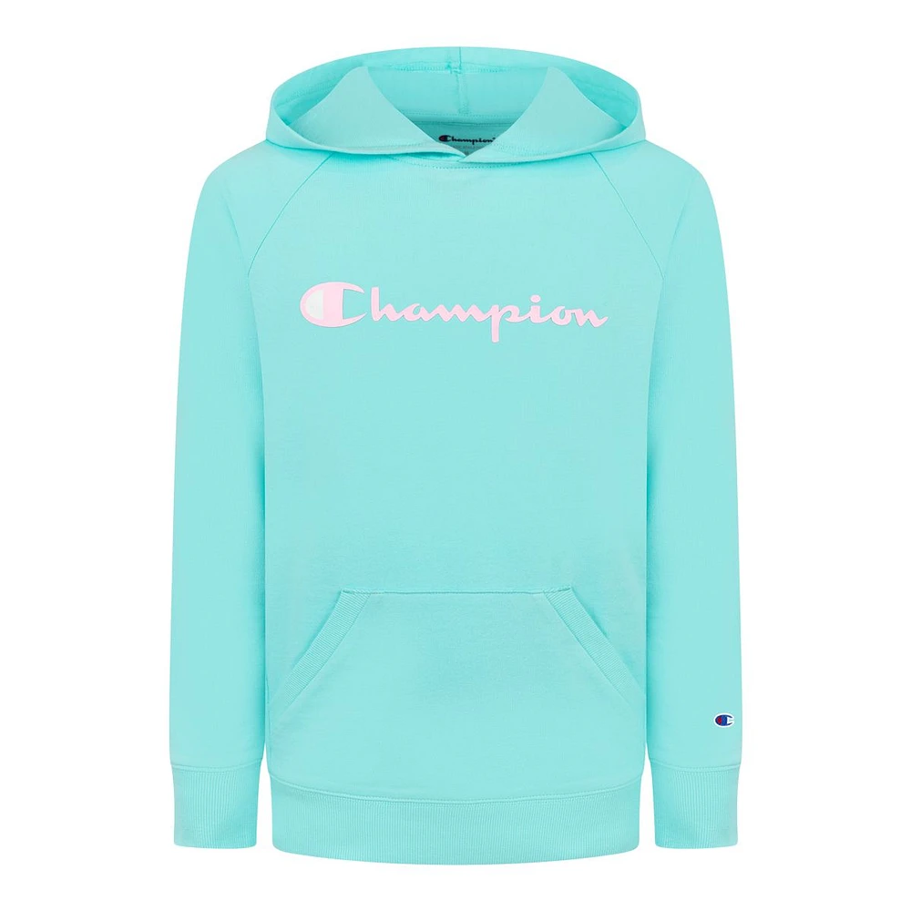 Champion Girls' Classic Script Hoodie