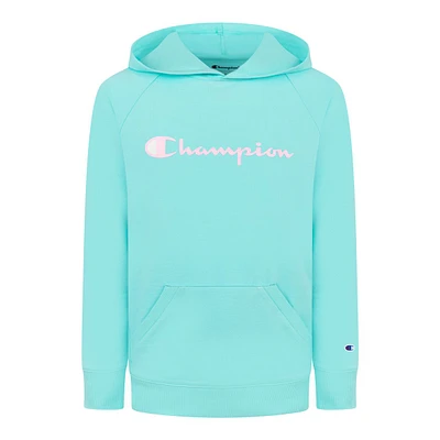 Champion Girls' Classic Script Hoodie