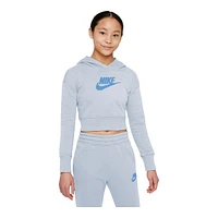 Nike Girls' Club Hoodie, Kids', Pullover, Kangaroo Pocket