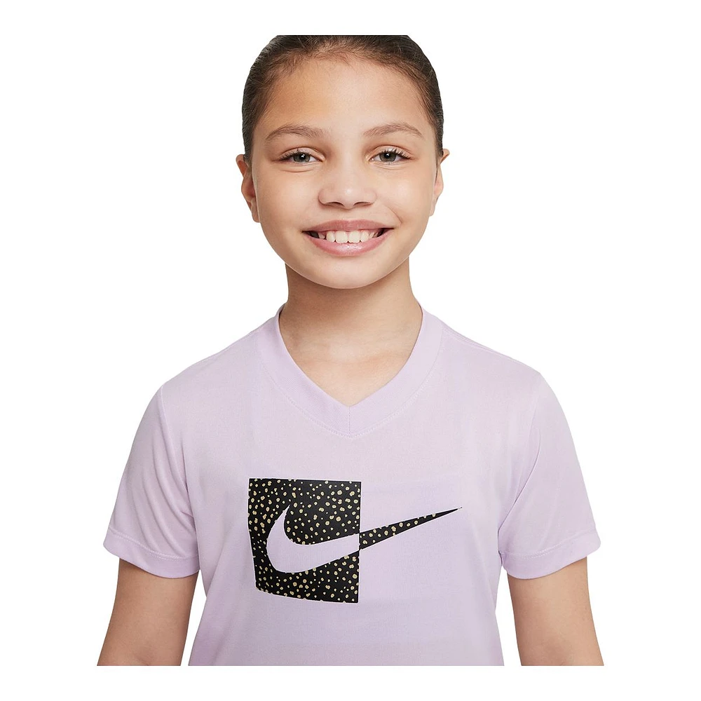 Nike Girls' Dri-FIT Legend V-Neck T Shirt