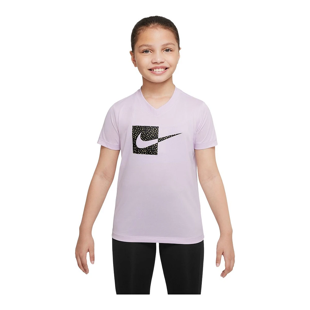 Nike Girls' Dri-FIT Legend V-Neck T Shirt