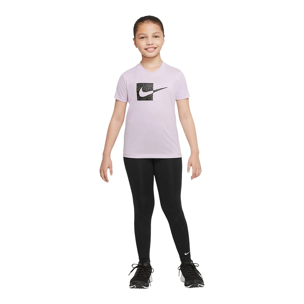 Nike Girls' Dri-FIT Legend V-Neck T Shirt