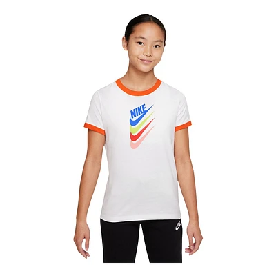 Nike Sportswear Girls' Sport DNA Ringer T Shirt