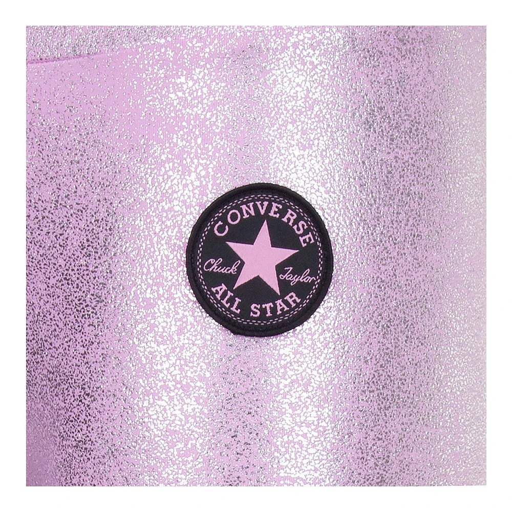 Converse Girls' High Rise Glitter Printed Leggings