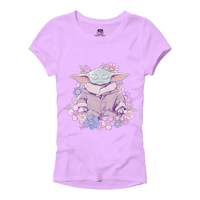 Character Mandalorian Yoda Flower T Shirt